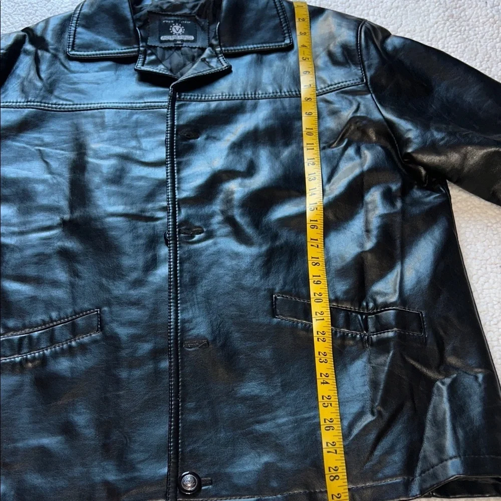 Moda Men's Classic Black Leather Jacket